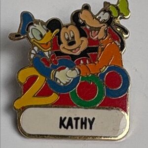 Disney Pin with Red, Blue, and Green Accents